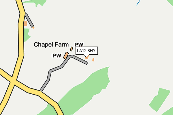LA12 8HY map - OS OpenMap – Local (Ordnance Survey)