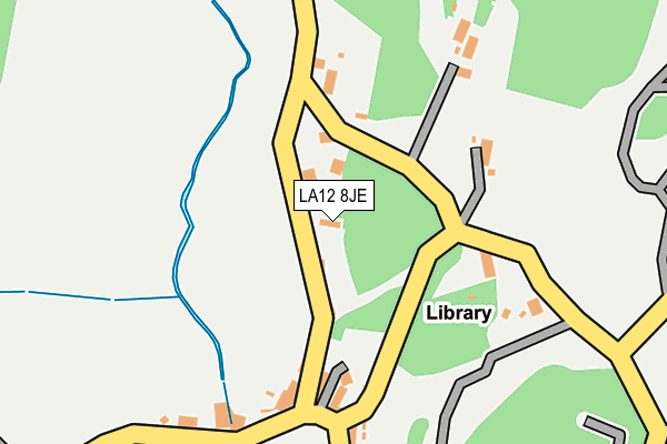 LA12 8JE map - OS OpenMap – Local (Ordnance Survey) LA12 8JE map - OS OpenMap – Local (Ordnance Survey)