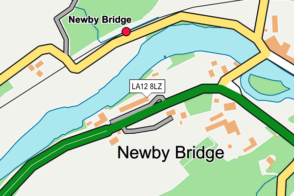 LA12 8LZ map - OS OpenMap – Local (Ordnance Survey)