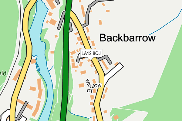LA12 8QJ map - OS OpenMap – Local (Ordnance Survey) LA12 8QJ map - OS OpenMap – Local (Ordnance Survey)