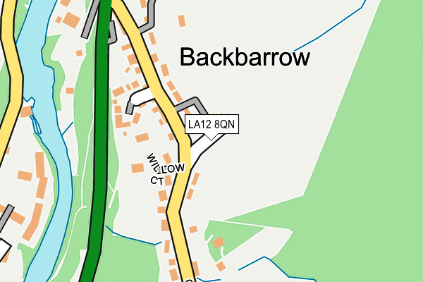LA12 8QN map - OS OpenMap – Local (Ordnance Survey) LA12 8QN map - OS OpenMap – Local (Ordnance Survey)