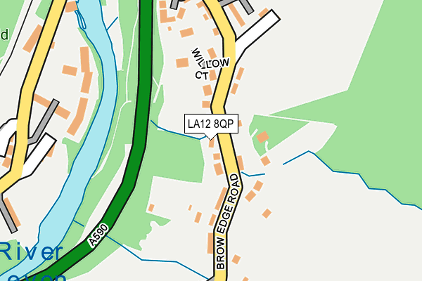 LA12 8QP map - OS OpenMap – Local (Ordnance Survey) LA12 8QP map - OS OpenMap – Local (Ordnance Survey)