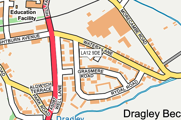 LA12 9DE map - OS OpenMap – Local (Ordnance Survey) LA12 9DE map - OS OpenMap – Local (Ordnance Survey)