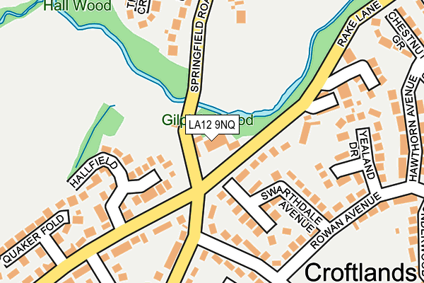 LA12 9NQ map - OS OpenMap – Local (Ordnance Survey) LA12 9NQ map - OS OpenMap – Local (Ordnance Survey)