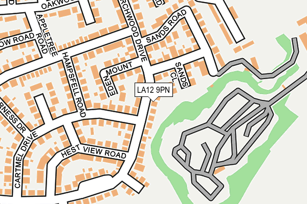 LA12 9PN map - OS OpenMap – Local (Ordnance Survey) LA12 9PN map - OS OpenMap – Local (Ordnance Survey)