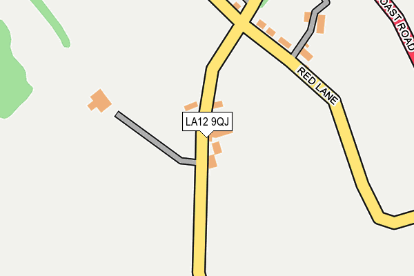 LA12 9QJ map - OS OpenMap – Local (Ordnance Survey) LA12 9QJ map - OS OpenMap – Local (Ordnance Survey)