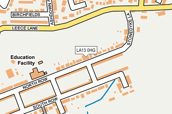 LA13 0HG map - OS OpenMap – Local (Ordnance Survey) LA13 0HG map - OS OpenMap – Local (Ordnance Survey)