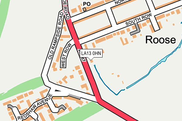 LA13 0HN map - OS OpenMap – Local (Ordnance Survey)