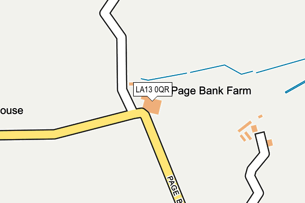 LA13 0QR map - OS OpenMap – Local (Ordnance Survey)
