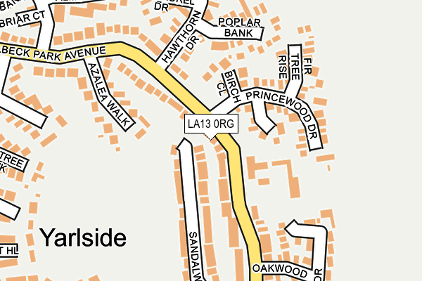 LA13 0RG map - OS OpenMap – Local (Ordnance Survey) LA13 0RG map - OS OpenMap – Local (Ordnance Survey)