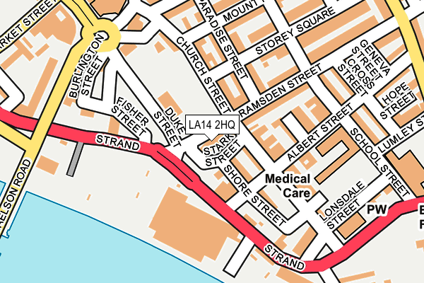 LA14 2HQ map - OS OpenMap – Local (Ordnance Survey) LA14 2HQ map - OS OpenMap – Local (Ordnance Survey)