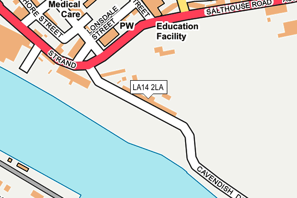 LA14 2LA map - OS OpenMap – Local (Ordnance Survey) LA14 2LA map - OS OpenMap – Local (Ordnance Survey)