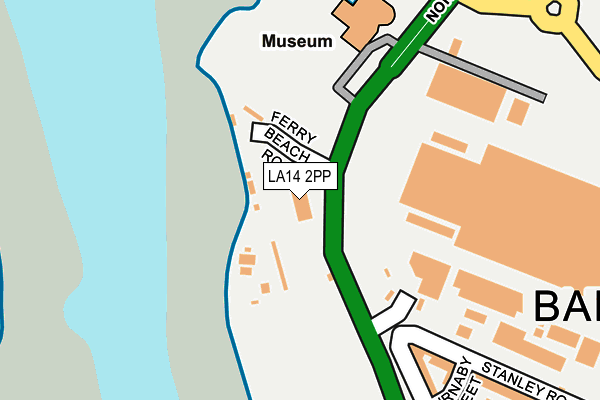 LA14 2PP map - OS OpenMap – Local (Ordnance Survey) LA14 2PP map - OS OpenMap – Local (Ordnance Survey)