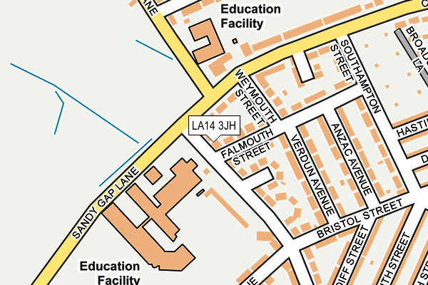 LA14 3JH map - OS OpenMap – Local (Ordnance Survey) LA14 3JH map - OS OpenMap – Local (Ordnance Survey)