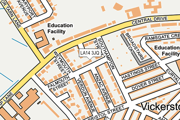 LA14 3JQ map - OS OpenMap – Local (Ordnance Survey) LA14 3JQ map - OS OpenMap – Local (Ordnance Survey)