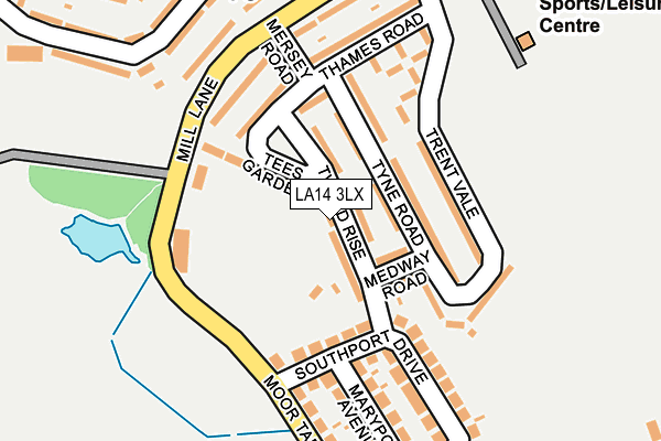LA14 3LX map - OS OpenMap – Local (Ordnance Survey) LA14 3LX map - OS OpenMap – Local (Ordnance Survey)
