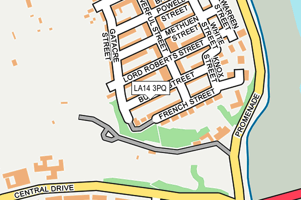 LA14 3PQ map - OS OpenMap – Local (Ordnance Survey) LA14 3PQ map - OS OpenMap – Local (Ordnance Survey)