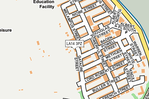 LA14 3PZ map - OS OpenMap – Local (Ordnance Survey) LA14 3PZ map - OS OpenMap – Local (Ordnance Survey)
