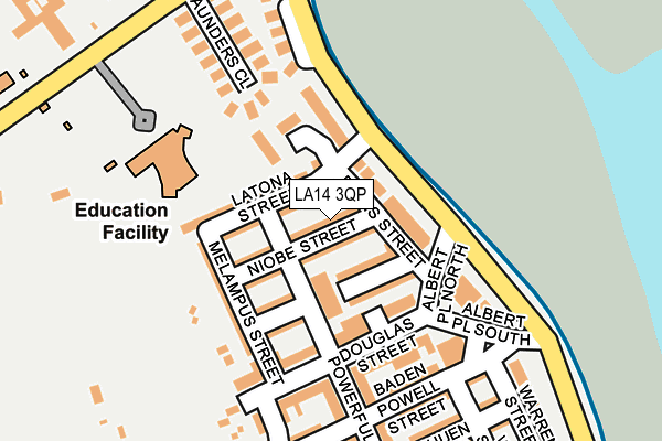 LA14 3QP map - OS OpenMap – Local (Ordnance Survey) LA14 3QP map - OS OpenMap – Local (Ordnance Survey)