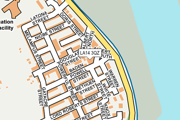 LA14 3QZ map - OS OpenMap – Local (Ordnance Survey) LA14 3QZ map - OS OpenMap – Local (Ordnance Survey)