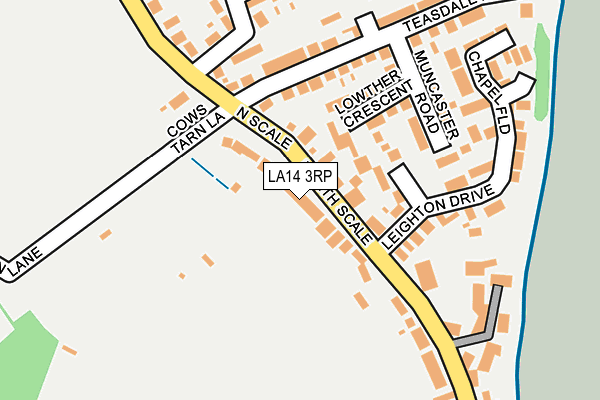 LA14 3RP map - OS OpenMap – Local (Ordnance Survey) LA14 3RP map - OS OpenMap – Local (Ordnance Survey)
