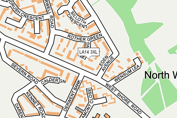 LA14 3XL map - OS OpenMap – Local (Ordnance Survey) LA14 3XL map - OS OpenMap – Local (Ordnance Survey)