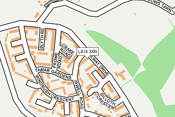 LA14 3XN map - OS OpenMap – Local (Ordnance Survey) LA14 3XN map - OS OpenMap – Local (Ordnance Survey)