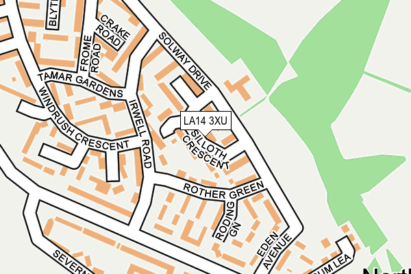 LA14 3XU map - OS OpenMap – Local (Ordnance Survey) LA14 3XU map - OS OpenMap – Local (Ordnance Survey)
