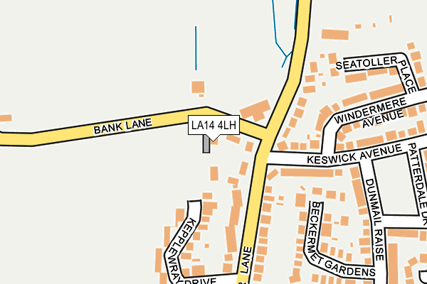 LA14 4LH map - OS OpenMap – Local (Ordnance Survey) LA14 4LH map - OS OpenMap – Local (Ordnance Survey)