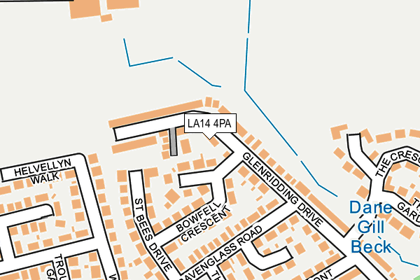 LA14 4PA map - OS OpenMap – Local (Ordnance Survey) LA14 4PA map - OS OpenMap – Local (Ordnance Survey)