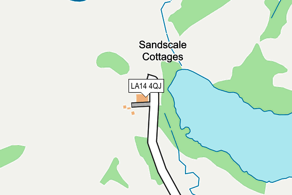 LA14 4QJ map - OS OpenMap – Local (Ordnance Survey)