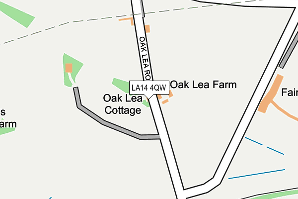 LA14 4QW map - OS OpenMap – Local (Ordnance Survey) LA14 4QW map - OS OpenMap – Local (Ordnance Survey)