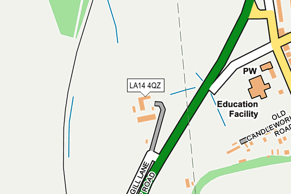 LA14 4QZ map - OS OpenMap – Local (Ordnance Survey) LA14 4QZ map - OS OpenMap – Local (Ordnance Survey)