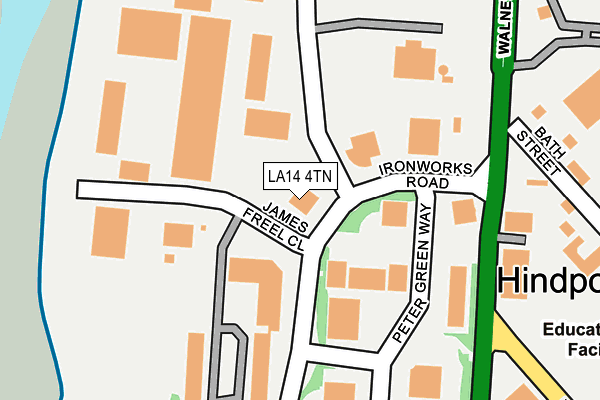 LA14 4TN map - OS OpenMap – Local (Ordnance Survey) LA14 4TN map - OS OpenMap – Local (Ordnance Survey)