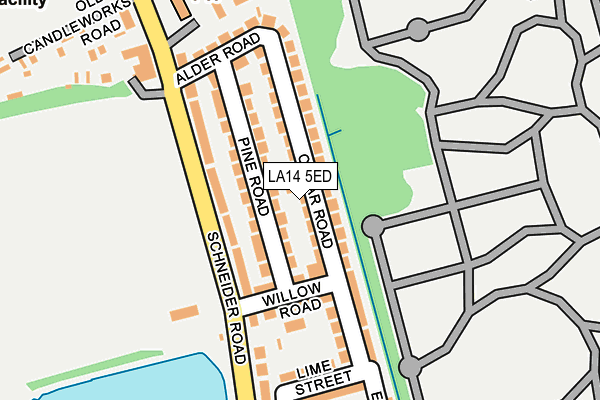 LA14 5ED map - OS OpenMap – Local (Ordnance Survey) LA14 5ED map - OS OpenMap – Local (Ordnance Survey)
