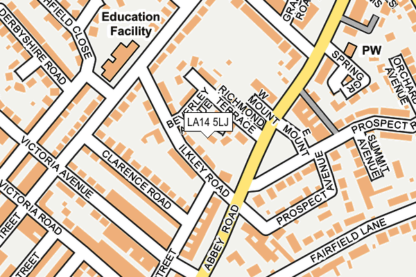 LA14 5LJ map - OS OpenMap – Local (Ordnance Survey) LA14 5LJ map - OS OpenMap – Local (Ordnance Survey)