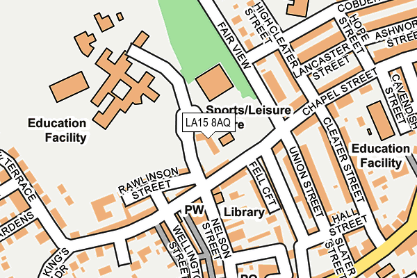 LA15 8AQ map - OS OpenMap – Local (Ordnance Survey) LA15 8AQ map - OS OpenMap – Local (Ordnance Survey)