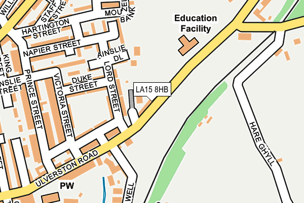 LA15 8HB map - OS OpenMap – Local (Ordnance Survey) LA15 8HB map - OS OpenMap – Local (Ordnance Survey)