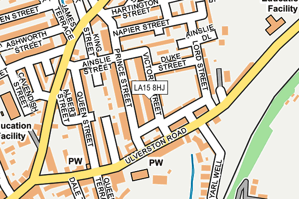 LA15 8HJ map - OS OpenMap – Local (Ordnance Survey) LA15 8HJ map - OS OpenMap – Local (Ordnance Survey)