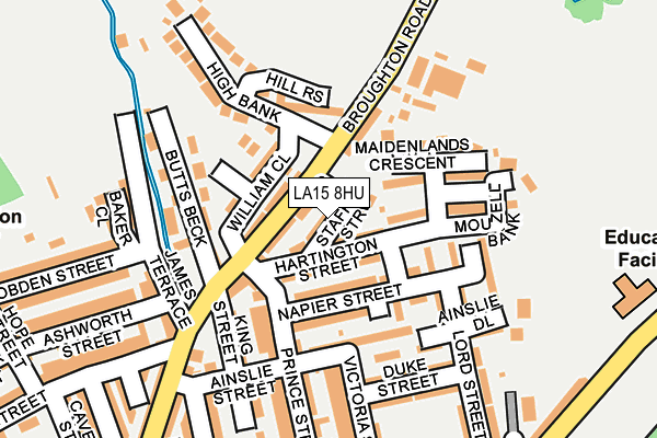 LA15 8HU map - OS OpenMap – Local (Ordnance Survey) LA15 8HU map - OS OpenMap – Local (Ordnance Survey)