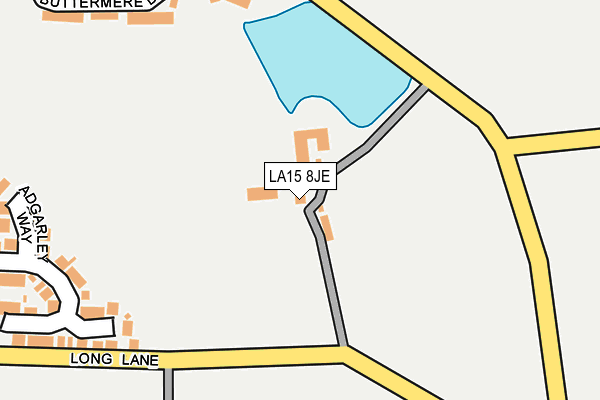 LA15 8JE map - OS OpenMap – Local (Ordnance Survey) LA15 8JE map - OS OpenMap – Local (Ordnance Survey)