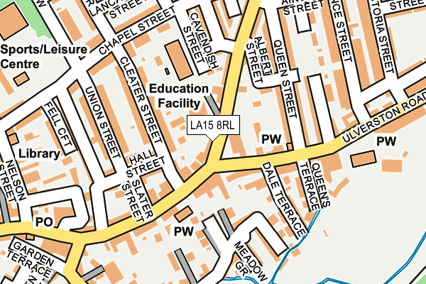 LA15 8RL map - OS OpenMap – Local (Ordnance Survey) LA15 8RL map - OS OpenMap – Local (Ordnance Survey)