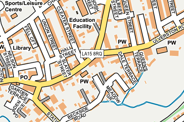 LA15 8RQ map - OS OpenMap – Local (Ordnance Survey)