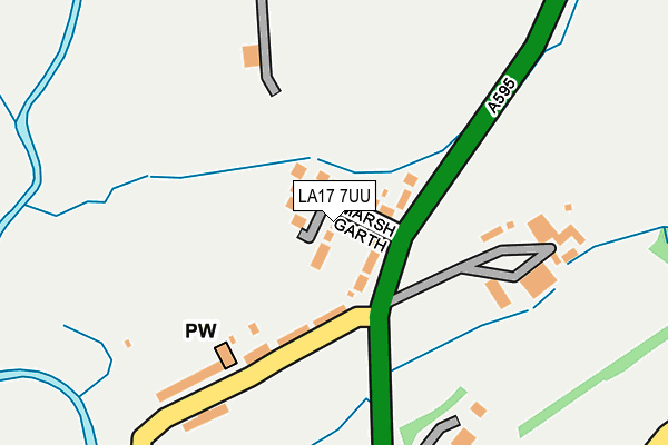 LA17 7UU map - OS OpenMap – Local (Ordnance Survey) LA17 7UU map - OS OpenMap – Local (Ordnance Survey)