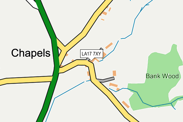 LA17 7XY map - OS OpenMap – Local (Ordnance Survey) LA17 7XY map - OS OpenMap – Local (Ordnance Survey)