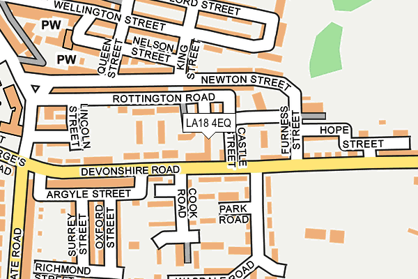 LA18 4EQ map - OS OpenMap – Local (Ordnance Survey) LA18 4EQ map - OS OpenMap – Local (Ordnance Survey)