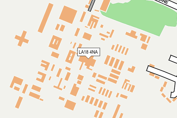 LA18 4NA map - OS OpenMap – Local (Ordnance Survey) LA18 4NA map - OS OpenMap – Local (Ordnance Survey)