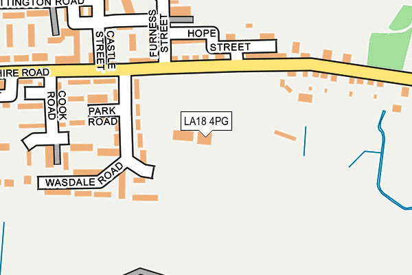 LA18 4PG map - OS OpenMap – Local (Ordnance Survey) LA18 4PG map - OS OpenMap – Local (Ordnance Survey)
