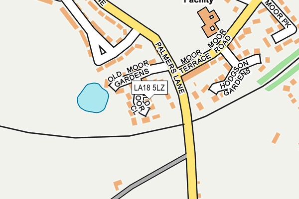 LA18 5LZ map - OS OpenMap – Local (Ordnance Survey) LA18 5LZ map - OS OpenMap – Local (Ordnance Survey)