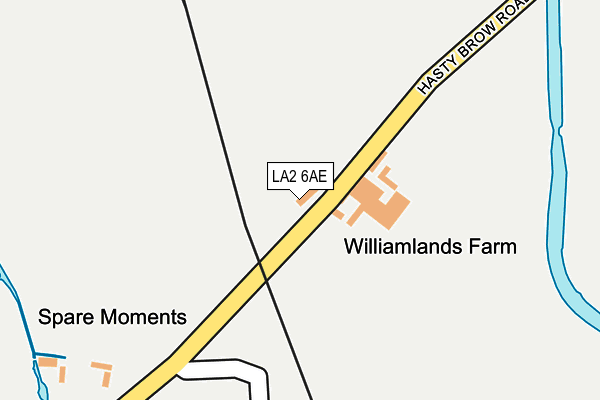 LA2 6AE map - OS OpenMap – Local (Ordnance Survey) LA2 6AE map - OS OpenMap – Local (Ordnance Survey)